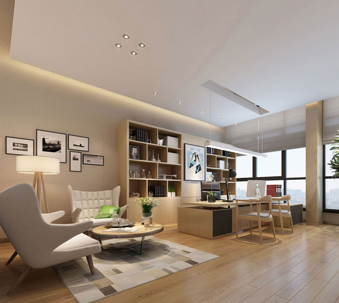 1000平方電子商務(wù)總經(jīng)理辦公室裝修設(shè)計案例效果圖