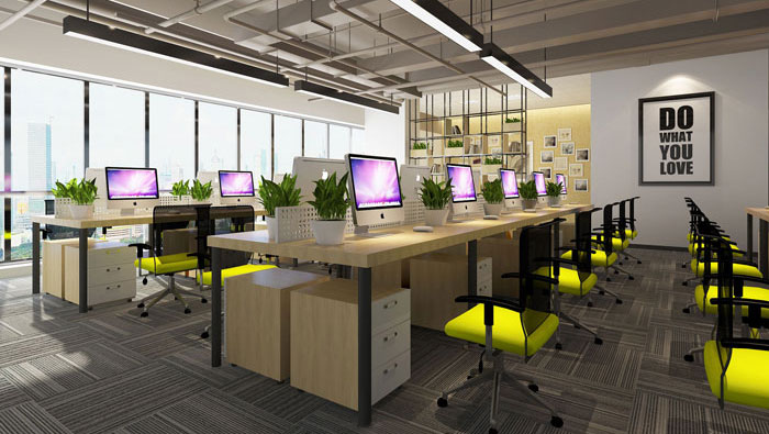 760平方中型創(chuàng)意辦公室裝修設(shè)計(jì)案例