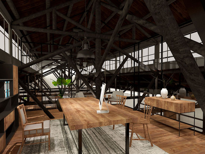 服飾設計公司總經(jīng)理辦公室裝修設計案例效果圖