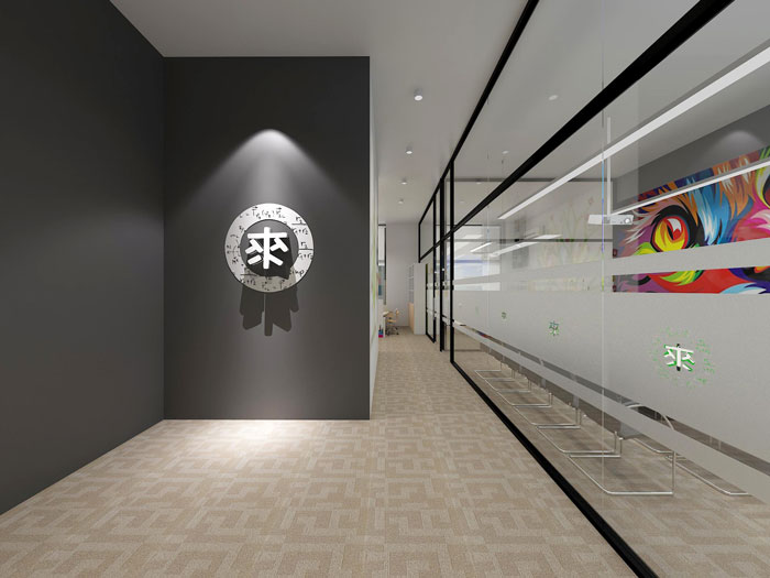 500平方現(xiàn)代簡(jiǎn)約風(fēng)格辦公室前臺(tái)裝修設(shè)計(jì)案例效果圖