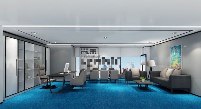 1000平方時尚創意總經理辦公室裝修設計案例效果圖