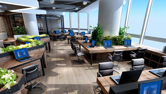 910平方中型創意辦公室裝修設計案例