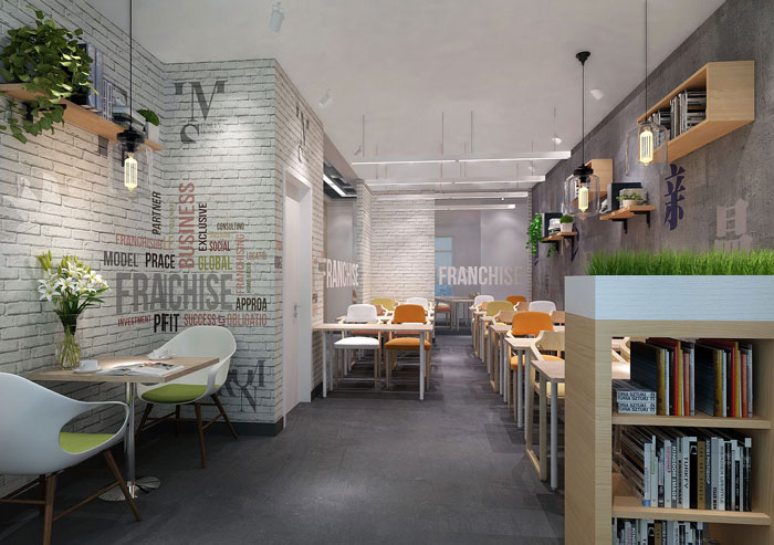 650平方教育辦公室教室裝修設計案例效果圖