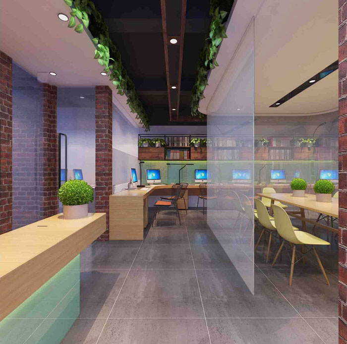 220平方現代簡約辦公室辦公隔斷區域裝修設計案例效果圖