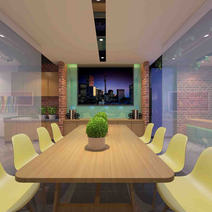 220平方現代簡約辦公室會議室裝修設計案例效果圖
