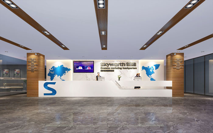 1050平方時尚創意辦公室前臺裝修設計案例效果圖