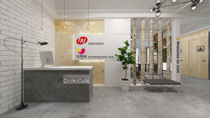 410平方中小型辦公室前臺裝修設計案例效果圖