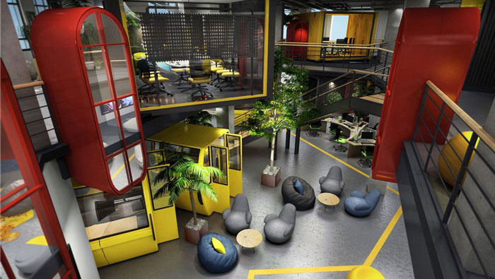 1420平方大型辦公室裝修設(shè)計案例