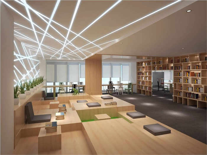 800平方互聯網辦公室辦公區域裝修設計案例效果圖