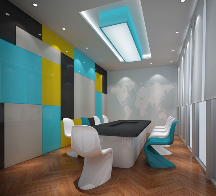 800平方互聯網辦公室會議室裝修設計案例效果圖