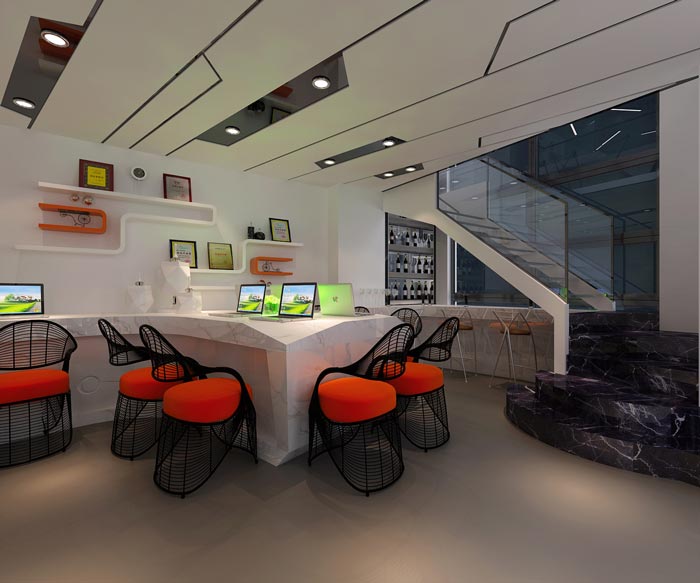 150平方loft風格辦公室辦公區域裝修設計案例效果圖