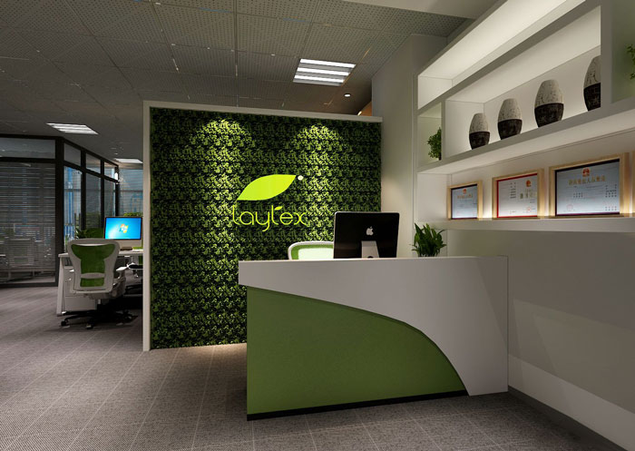 100平方互聯網公司辦公室前臺裝修設計案例效果圖