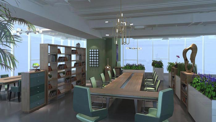 傳媒公司辦公室裝修設計案例