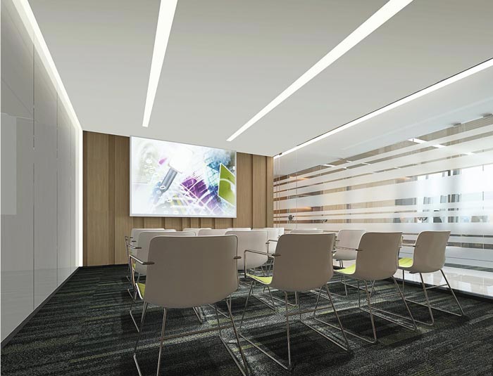 創意事務所辦公室匯報室域裝修設計案例效果圖