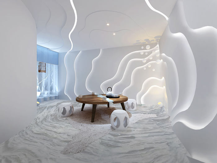 廣告策劃公司辦公室洽談區域裝修設計效果圖