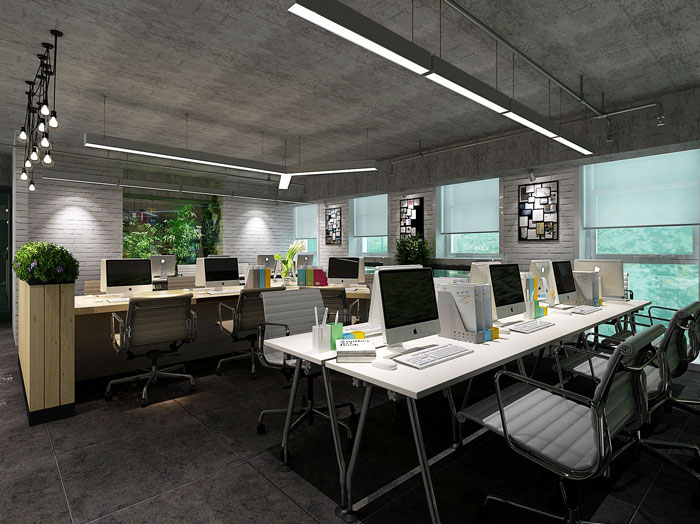 650平方教育辦公室辦公空間裝修設計案例效果圖