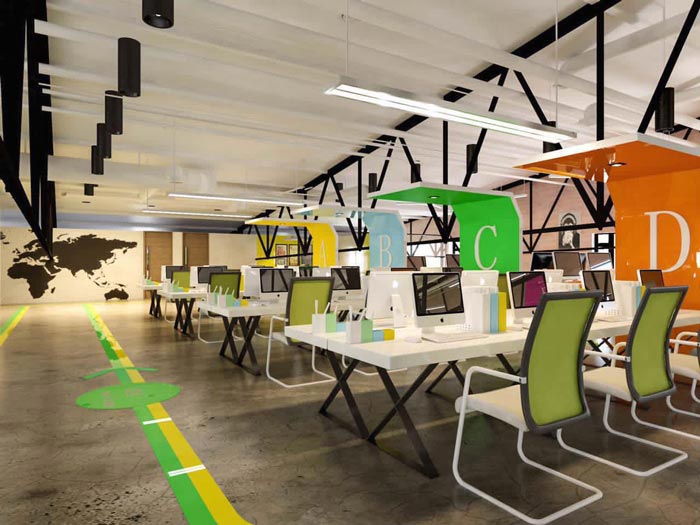 網絡公司辦公空間裝修設計案例