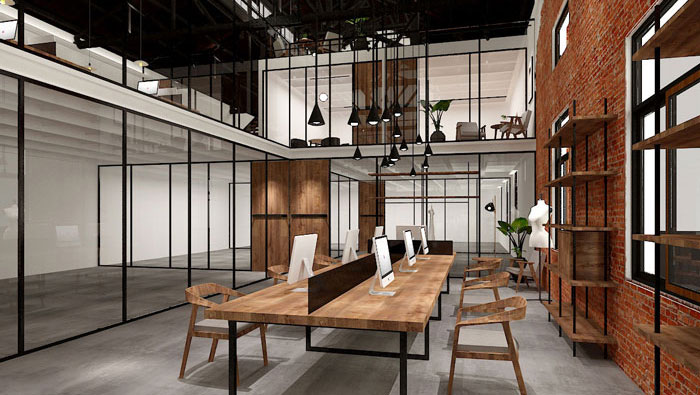 廠房辦公區域裝修設計案例