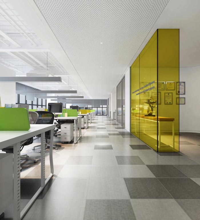 金融租賃公司辦公區域裝修設計效果圖