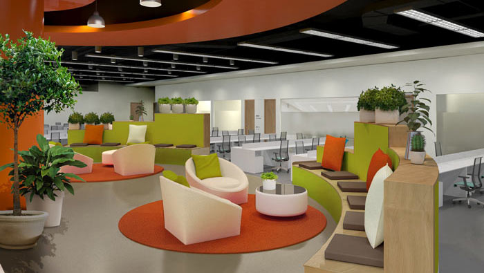 汽車互聯網公司辦公室裝修設計案例