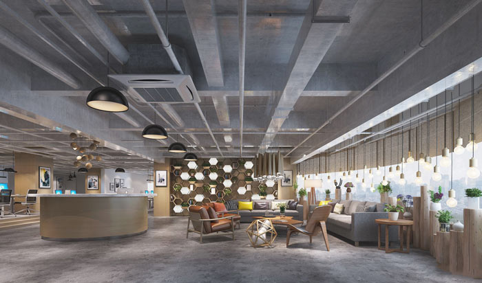 垂直電子商務辦公室裝修設計案例