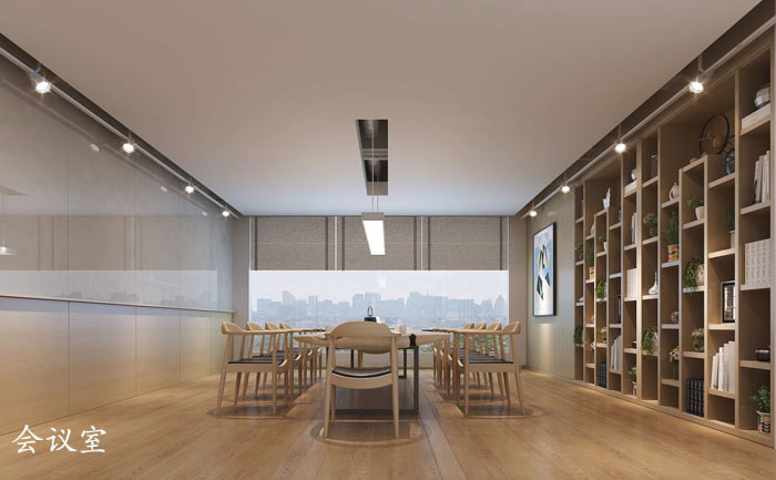 1200平方工業(yè)風(fēng)辦公室會議室裝修設(shè)計(jì)案例效果圖