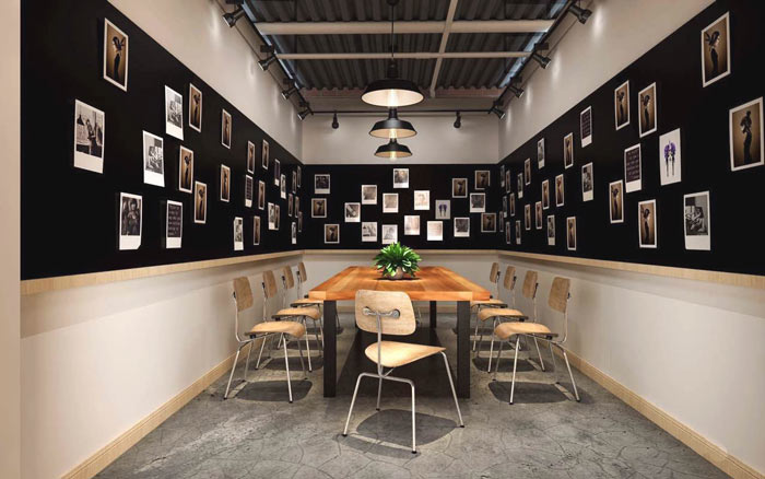 1100平方工業風辦公室會議室裝修設計案例效果圖