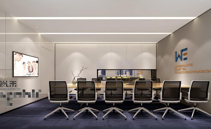 510平方中型創意辦公室會議室裝修設計案例效果圖