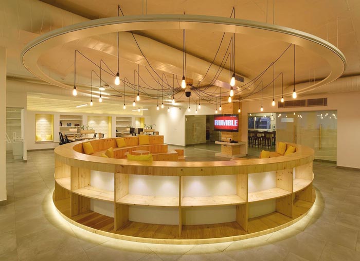 木飾面廠家辦公室休息區域裝修設計案例效果圖