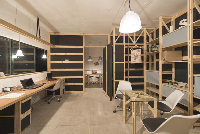 工作室辦公區域裝修設計案例效果圖