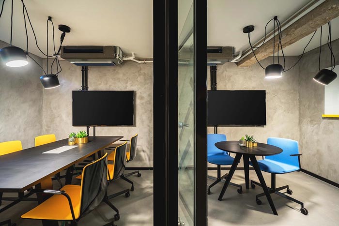 網絡科技公司辦公室會議室裝修設計案例效果圖