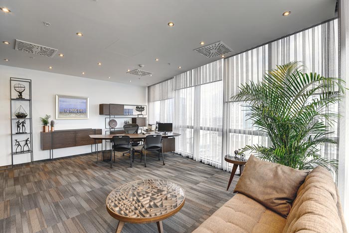 法律服務咨詢公司總經理辦公室休息區域裝修設計案例效果圖