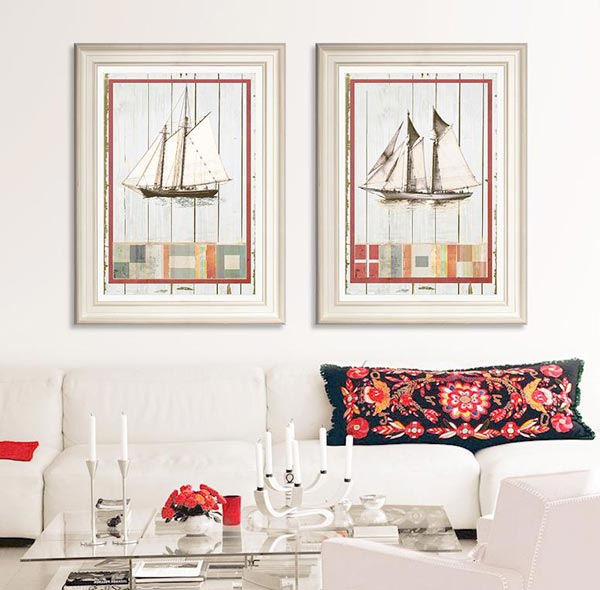 對(duì)稱掛法裝飾畫(huà)效果圖