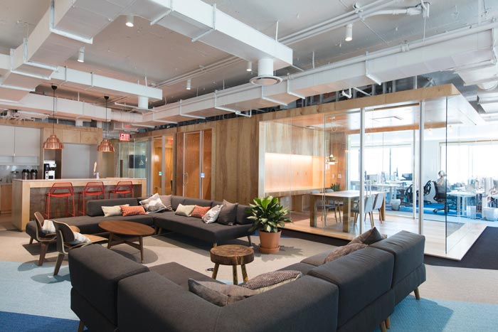 網絡服務商辦公室休息區域裝修設計案例效果圖