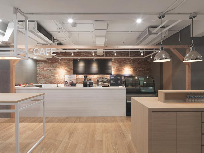 動漫公司工業風辦公室茶水間裝修設計案例效果圖