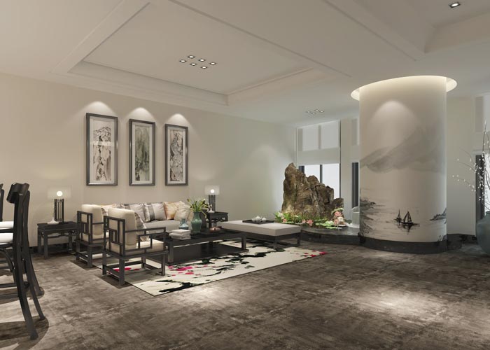 新中式貿易公司辦公室裝修設計案例