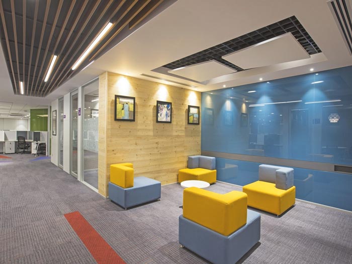 大數(shù)據(jù)服務(wù)商辦公室接待區(qū)域裝修設(shè)計案例效果圖