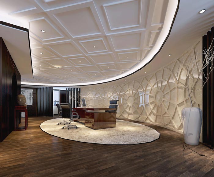中式風格房地產公室裝修設計案例