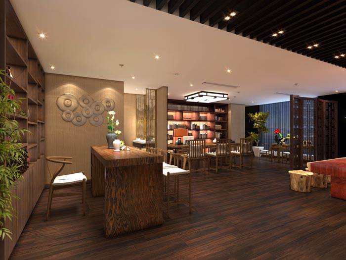 現代新中式風格辦公室裝修設計案例