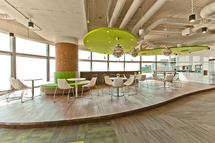 現代簡約辦公室洽談區域裝修設計案例效果圖