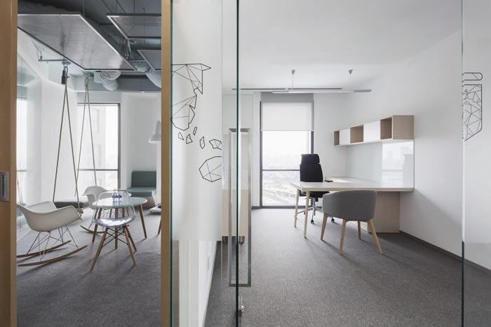 創意混搭辦公室接待、洽談區域裝修設計案例效果圖