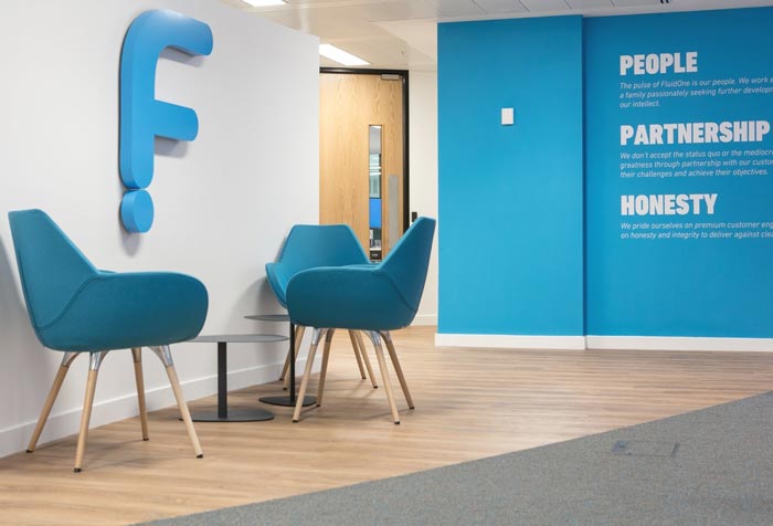 解決方案提供商辦公室前臺裝修設計案例效果圖