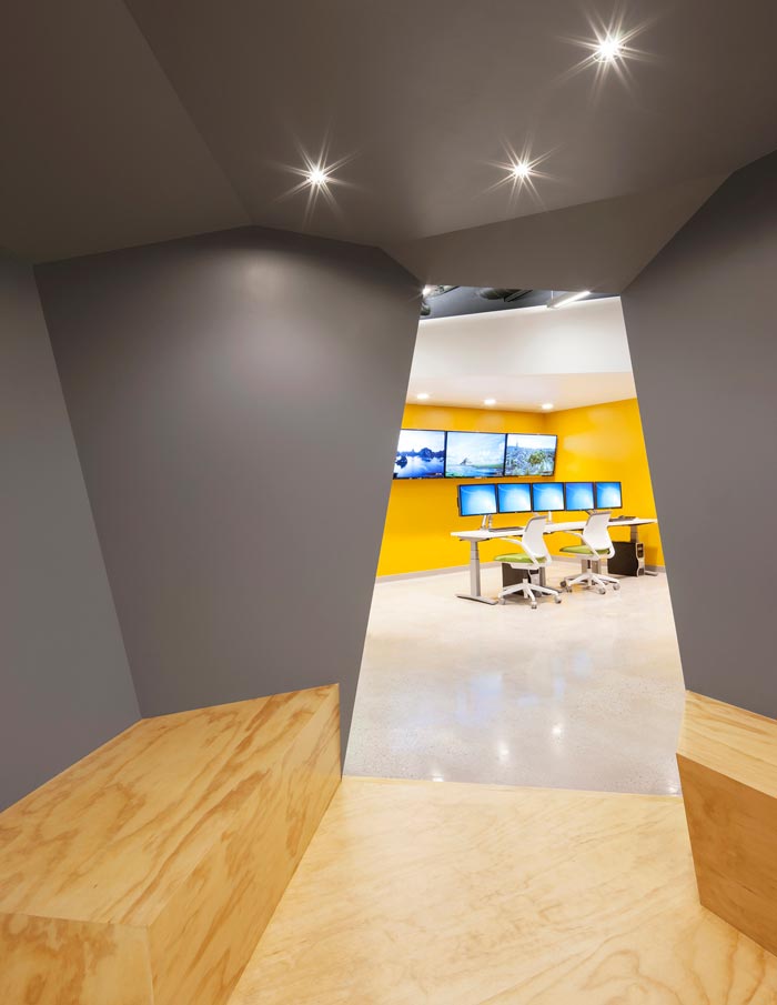 靈活創(chuàng)意辦公空間動線區(qū)域裝修設(shè)計案例效果圖