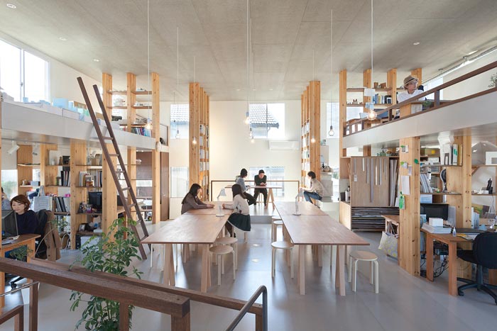 loft風格設計工作室辦公區域裝修設計案例效果圖