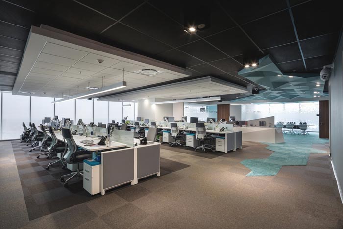 500平方辦公室辦公區域裝修設計案例效果圖