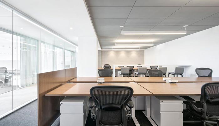 廣告代理公司辦公室辦公區裝修設計實景圖