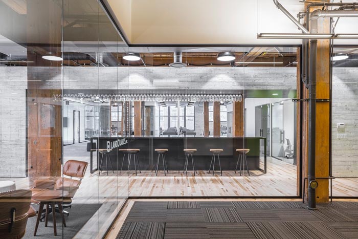 800平方通信辦公室裝修設計實景圖