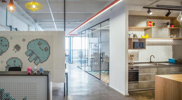 260平方游戲辦公室茶水間裝修設計實景圖