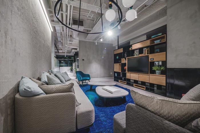 咨詢服務公司辦公室休息區域裝修設計案例效果圖