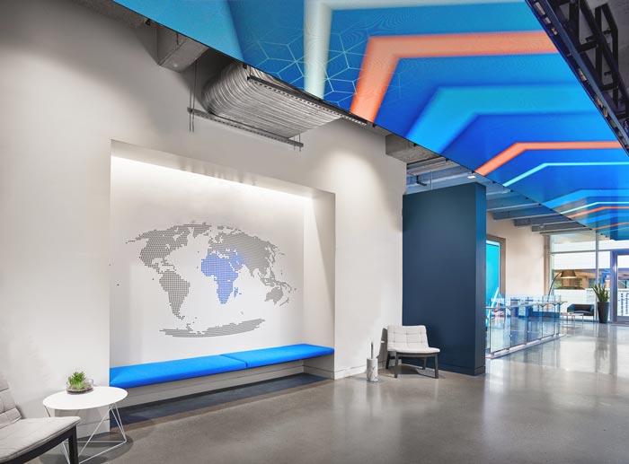 招聘信息服務公司辦公室裝修設計案例